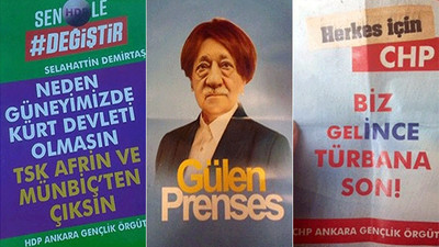 Ankara'da sahte HDP, CHP ve İYİ Parti bildirileri dağıtıldı