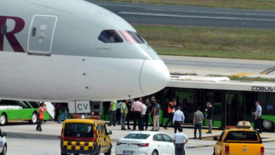 Tunuslu yolcu aprona girdi, Atatürk Havalimanı alarma geçti