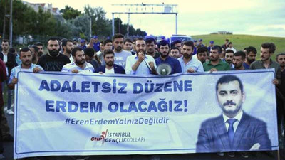 CHP'lilerin Eren Erdem eylemine jandarma engeli