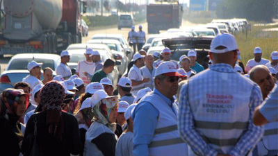 Makarna fabrikası işçileri greve çıktı