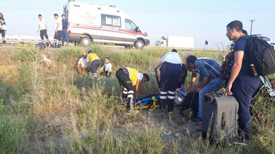 Ankara'da otobüs tarlaya girdi: 15 yaralı