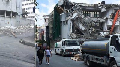 Şişli'de tehlikeli yıkım