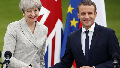 May, Macron'dan 'Brexit' için yardım İstedi