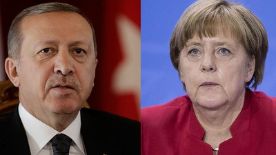 Erdoğan, Merkel'le görüştü