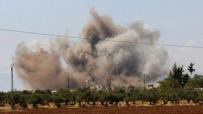 İdlib kırsalına havadan ve karadan bombardıman