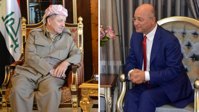 Mesud Barzani ile Behram Salih cumhurbaşkanı adaylığını görüştü