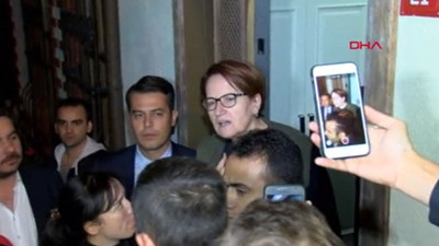 Akşener göstericilerden şikayetçi olmadı