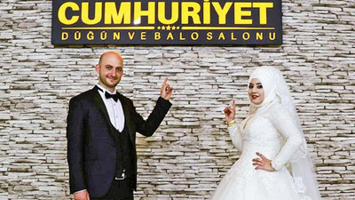 Üniversite binasını düğün salonuna çevirdi