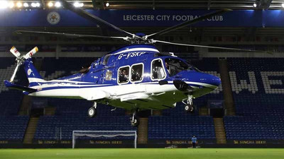 Leicester City'nin sahibinin helikopteri düştü