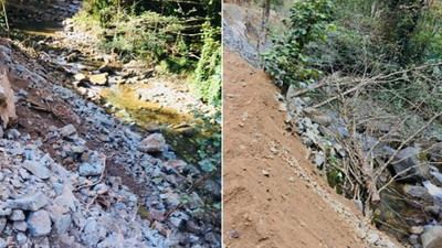 Artvin'de içme suyu projesine hafriyat döküldü