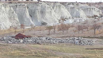 Kapadokya'da yıkımlar başladı