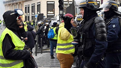 Sarı Yelekliler'e karşı Paris'te 8 bin polis görevlendirildi