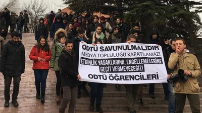 ODTÜ öğrencileri rektörlüğe yürüdü