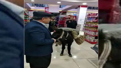 Markette eşekli alışverişe 4 bin 500 lira ceza