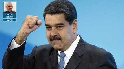 Maduro buraya yumruk havaya