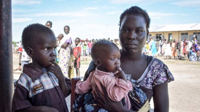 Mülteci 2 milyon Güney Sudan'lı çocuk