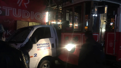 İstiklal Caddesi'nde tramvay kazası