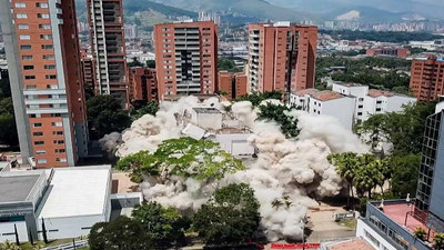 Escobar'ın Medellin'deki evi 375 kilo patlayıcı ile yıkıldı