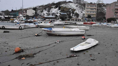 Tekirdağ'da deniz 30 metre çekildi