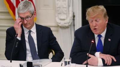 'Trumpça'da bugün: Tim Cook'a Tim Apple dedi