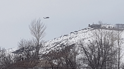 Dersim’de polis helikopteri köye zorunlu iniş yaptı