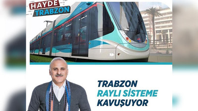 AKP'nin Trabzon adayı, İzmir'in tramvayıyla oy istedi