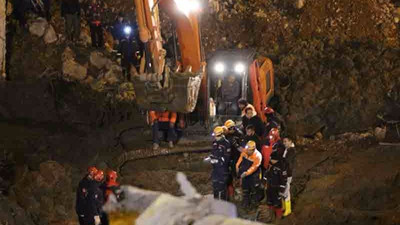 Metro inşaatındaki göçükte ikinci işçinin bedeni de çıkarıldı