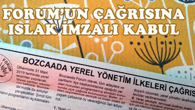 Bütün partiler Bozcaada için imza attı