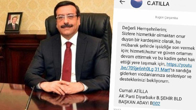 Kayyım yasağa rağmen belediyenin SMS sistemi ile oy istedi