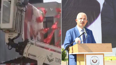 AKP adayının indirttiği Ömer Halisdemir pankartını, CHP'li başkan astıracak