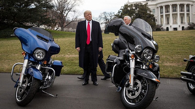 Trump'tan AB'ye Harley Davidson tepkisi