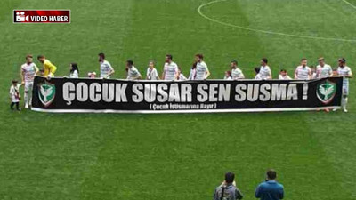 Amedspor istismara dikkat çekti: Çocuk susar sen susma