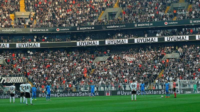 Beşiktaş Ankaragücü maçında çocuk istismarına protesto