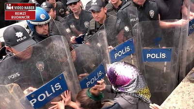 Tutuklu yakınlarının eylemine yine polis müdahalesi