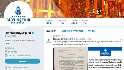 İBB'nin Twitter hesabı 20 saatte 60 binden fazla takipçi kaybetti