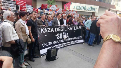 Soma maden katliamı İzmir'de de unutulmadı