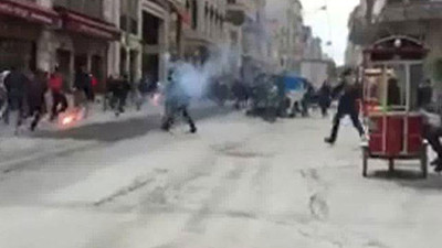 İstiklal Caddesi'nde Yunanistanlı taraftarlara saldırdılar