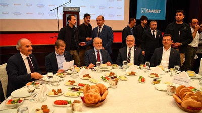 İmamoğlu Saadet Partisi'nin iftarına katıldı