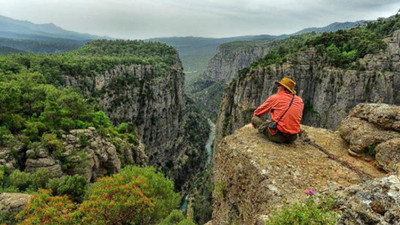 Uçurumdan Tazı Kanyonu manzarası