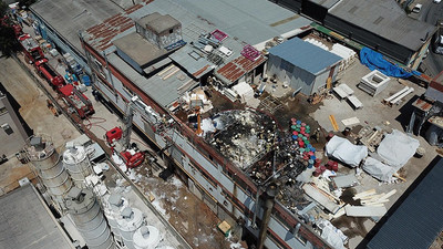 Tuzla'da fabrika yangını