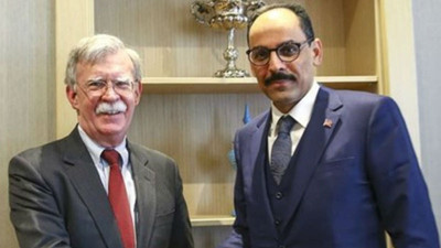 Cumhurbaşkanlığı Sözcüsü Kalın, Trump'ın danışmanı Bolton'la görüştü