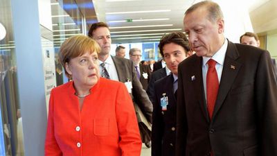 Erdoğan ile Merkel İncirlik'i görüştü