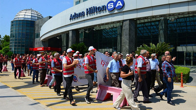 Hilton-SA işçileri greve çıktı