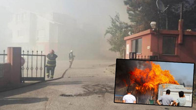 Gebze'de fabrikalara sıçrayan orman yangını söndürüldü