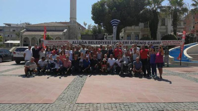 İşten atılan belediye işçilerine bayram ziyareti