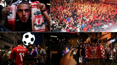 Liverpoollu taraftarların İstanbul'da gece eğlencesi