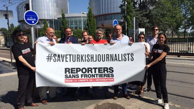 RSF’den AİHM önünde ‘gazetecilere özgürlük’ eylemi