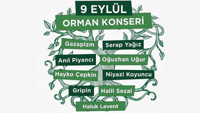 İzmir'de şarkılar orman yangınları için