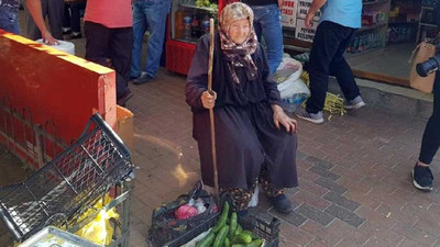 Zabıtaların müdahale ettiği yaşlı kadının malları iade edildi