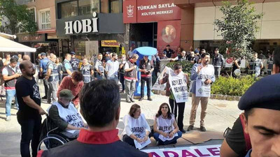 HDP'nin İzmir'deki demokrasi nöbetine polis ablukası